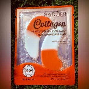 🍊 Sadoer Orange Vitamin C Collagen Intense Hydration Moisturizing Eye Mask Gels!